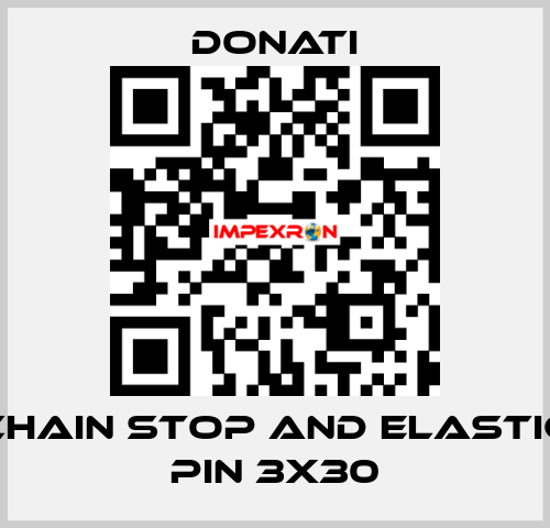 Chain stop and elastic pin 3x30 Donati