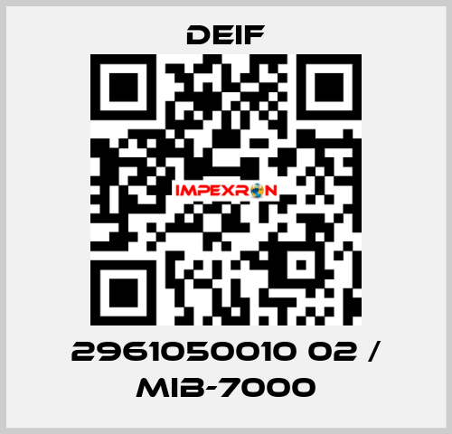 2961050010 02 / MIB-7000 Deif
