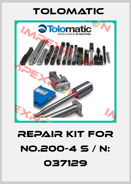 Repair kit for No.200-4 S / N: 037129 Tolomatic
