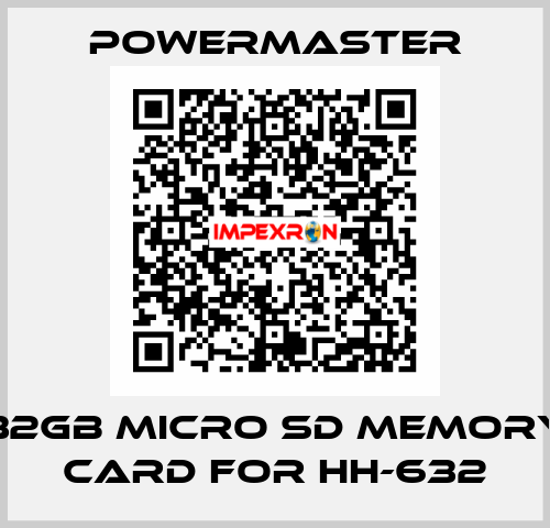 32Gb Micro SD Memory Card for HH-632 POWERMASTER