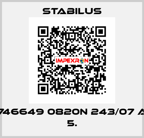 746649 0820N 243/07 A 5. Stabilus