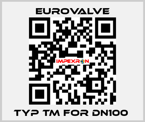 TYP TM FOR DN100  Eurovalve
