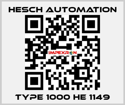 TYPE 1000 HE 1149 Hesch Automation