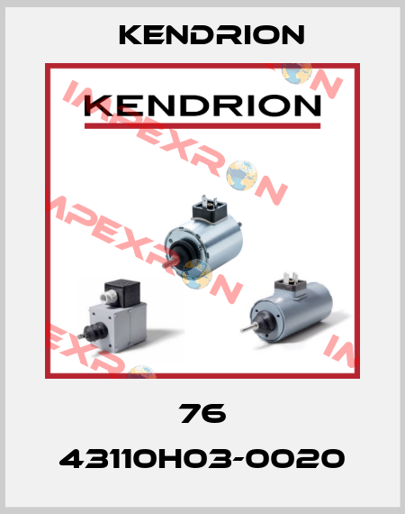 76 43110H03-0020 Kendrion