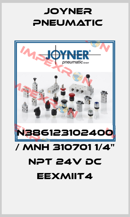 N386123102400 / MNH 310701 1/4" NPT 24V DC EExmIIT4 Joyner Pneumatic