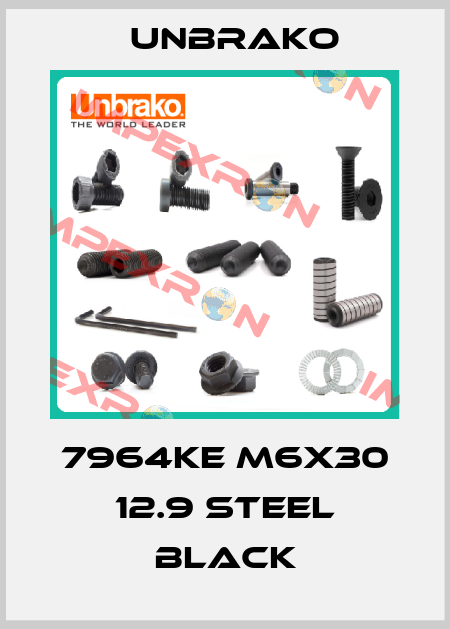 7964KE M6x30 12.9 steel black Unbrako