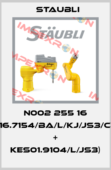 N002 255 16 (SPH16.7154/BA/L/KJ/JS3/CG/PA + KES01.9104/L/JS3) Staubli
