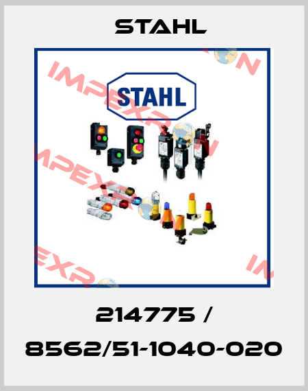 214775 / 8562/51-1040-020 Stahl