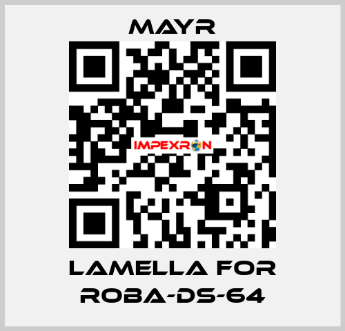 lamella for Roba-DS-64 Mayr