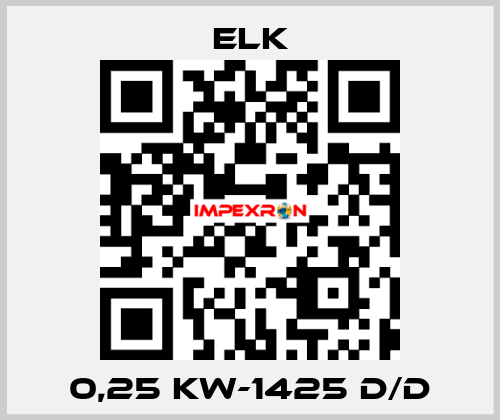 0,25 KW-1425 D/D ELK