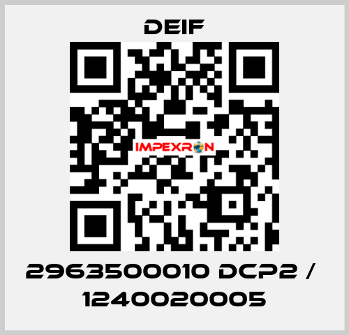 2963500010 DCP2 /  1240020005 Deif