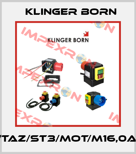 K700/TAZ/ST3/MOT/M16,0A/KL-PI Klinger Born