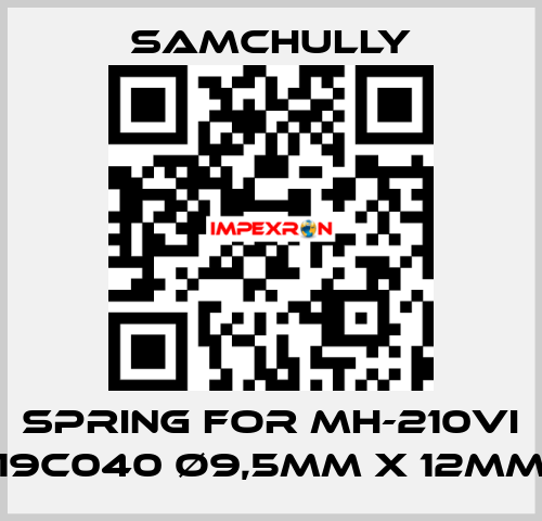 spring for MH-210VI 19C040 Ø9,5mm x 12mm Samchully