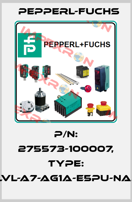 p/n: 275573-100007, Type: LVL-A7-AG1A-E5PU-NA.. Pepperl-Fuchs