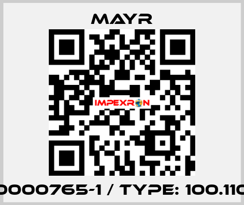 0000765-1 / Type: 100.110 Mayr