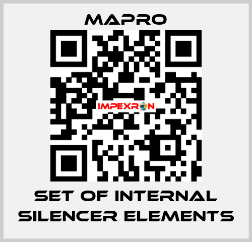 set of internal silencer elements Mapro