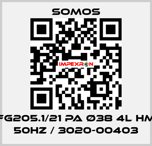 FG205.1/21 PA ø38 4l HM 50Hz / 3020-00403 Somos