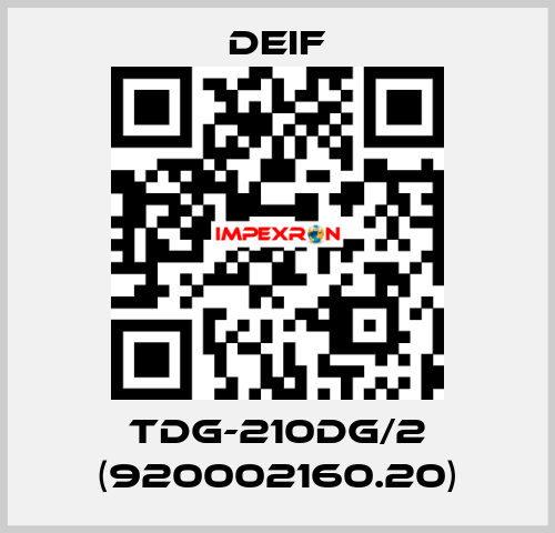 TDG-210DG/2 (920002160.20) Deif