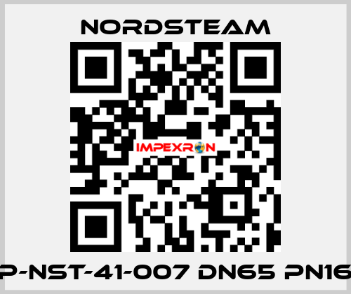 P-NST-41-007 DN65 PN16 NORDSTEAM