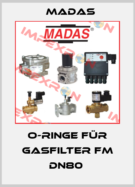 O-Ringe für Gasfilter FM DN80  Madas