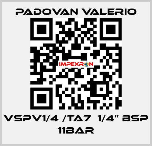 VSPV1/4 /TA7  1/4" BSP 11bar PADOVAN VALERIO