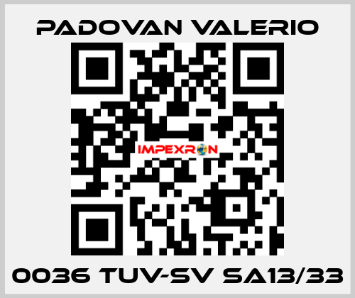 0036 TUV-SV SA13/33 PADOVAN VALERIO
