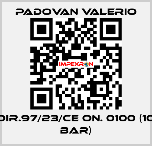 DIR.97/23/CE ON. 0100 (10 bar) PADOVAN VALERIO