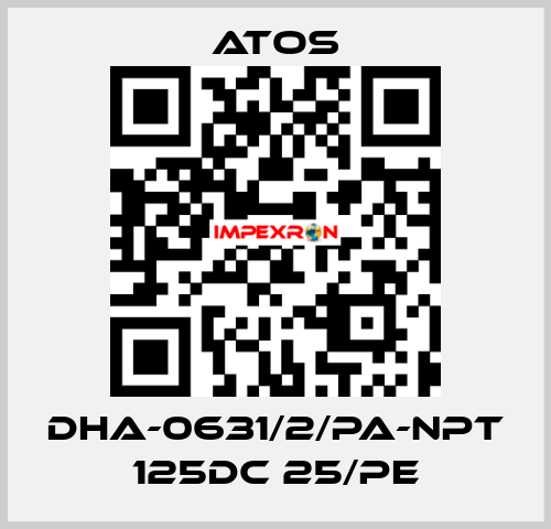 DHA-0631/2/PA-NPT 125DC 25/PE Atos