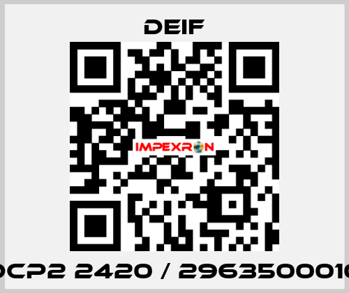 DCP2 2420 / 2963500010 Deif