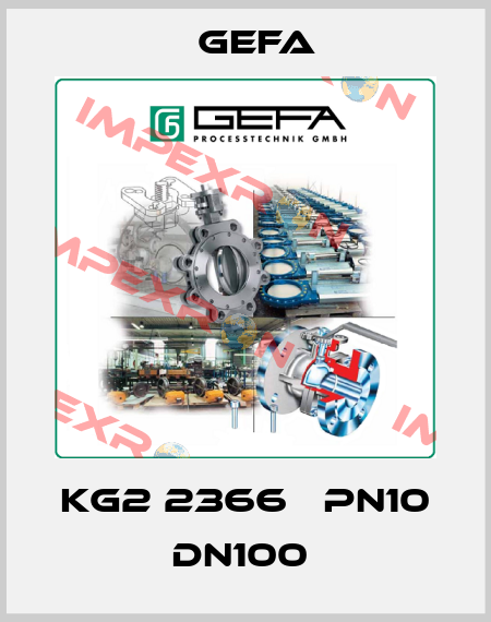 KG2 2366В PN10 DN100  Gefa