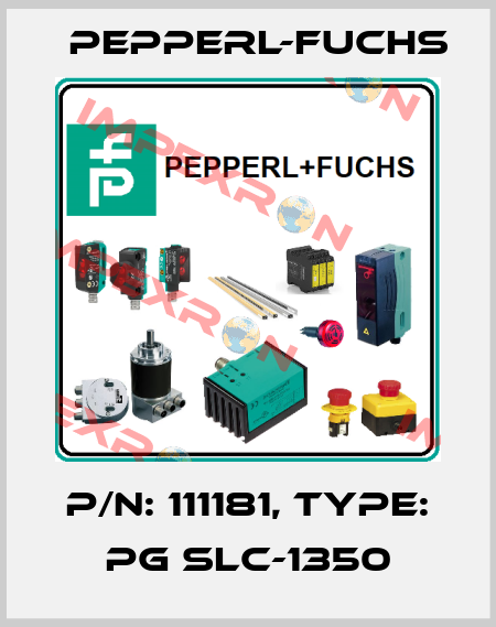 p/n: 111181, Type: PG SLC-1350 Pepperl-Fuchs