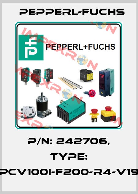 p/n: 242706, Type: PCV100I-F200-R4-V19 Pepperl-Fuchs