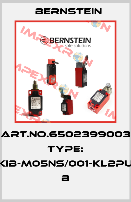 Art.No.6502399003 Type: KIB-M05NS/001-KL2PU          B Bernstein