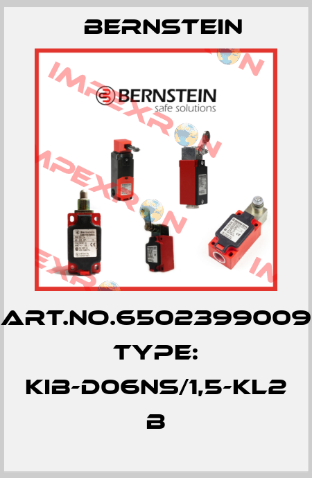 Art.No.6502399009 Type: KIB-D06NS/1,5-KL2            B Bernstein