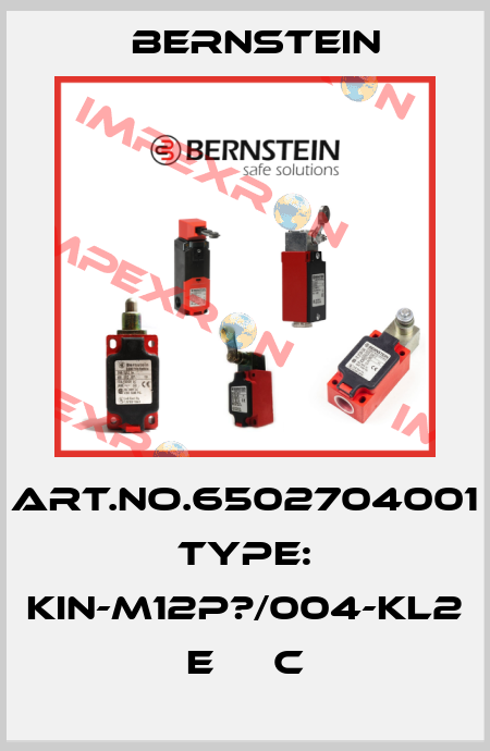Art.No.6502704001 Type: KIN-M12P?/004-KL2      E     C Bernstein