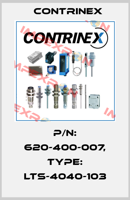 p/n: 620-400-007, Type: LTS-4040-103 Contrinex