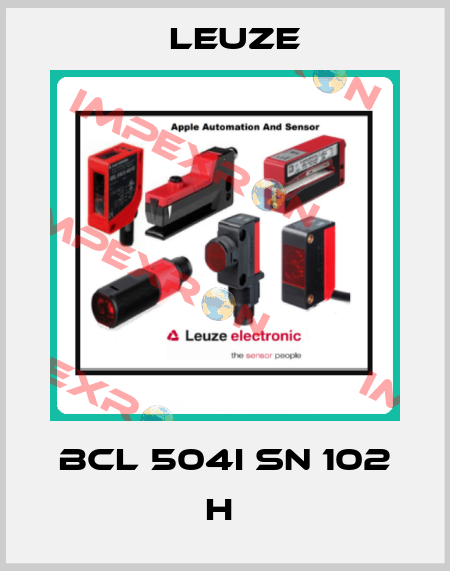 BCL 504i SN 102 H  Leuze
