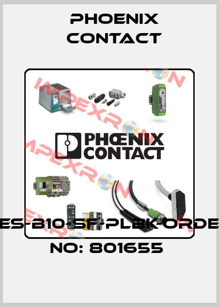 CES-B10-SF-PLBK-ORDER NO: 801655  Phoenix Contact