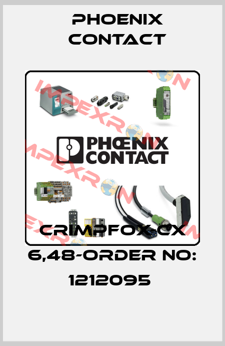 CRIMPFOX-CX 6,48-ORDER NO: 1212095  Phoenix Contact