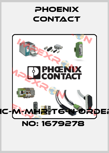 HC-M-MHR-T6-N-ORDER NO: 1679278  Phoenix Contact