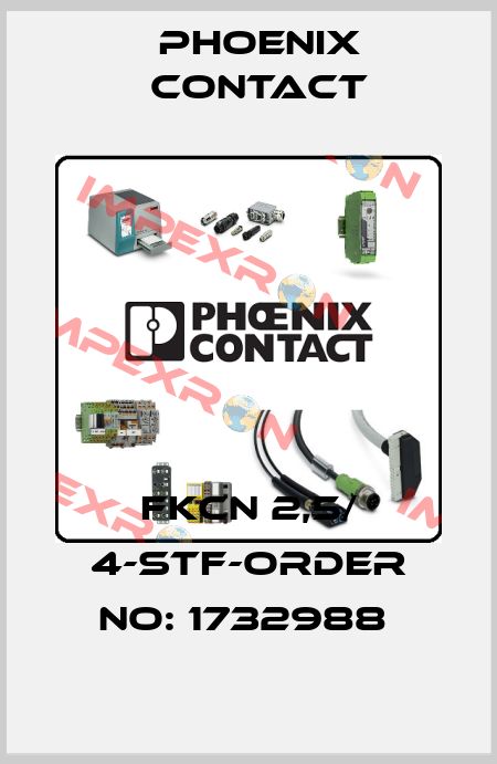 FKCN 2,5/ 4-STF-ORDER NO: 1732988  Phoenix Contact