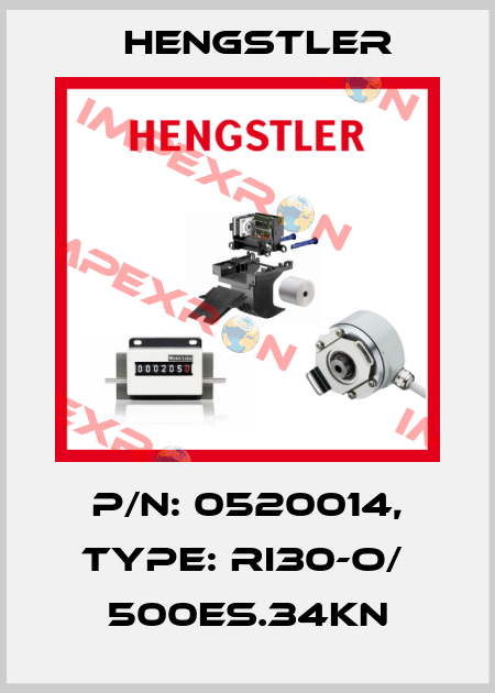 p/n: 0520014, Type: RI30-O/  500ES.34KN Hengstler