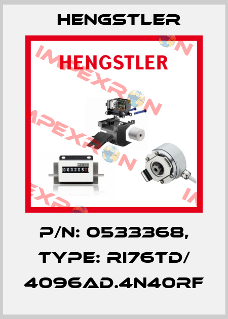 p/n: 0533368, Type: RI76TD/ 4096AD.4N40RF Hengstler