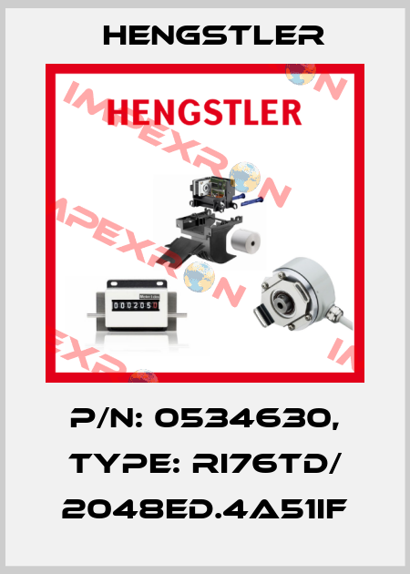 p/n: 0534630, Type: RI76TD/ 2048ED.4A51IF Hengstler