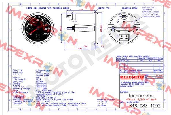 6460831002 Motometer