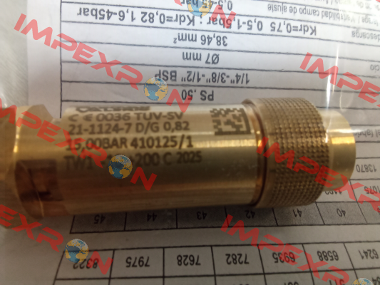 VSPV1/4 ( 1/4" p.t. 15 bar) PADOVAN VALERIO