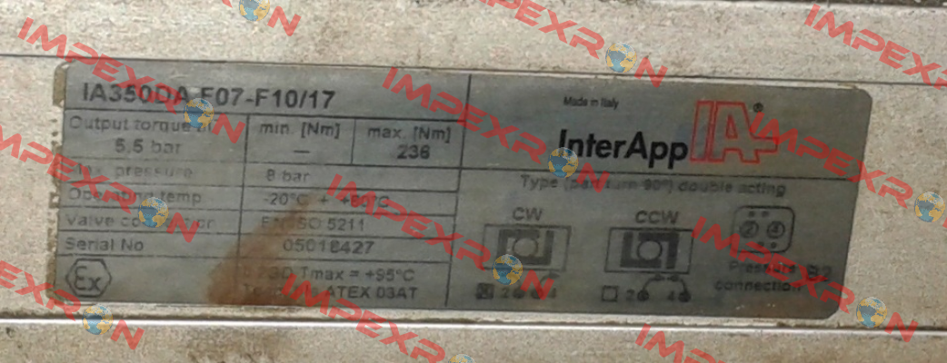 IA350DA F07-F10/17  obsolete/ replaced by IA350D.F07-F1017 InterApp