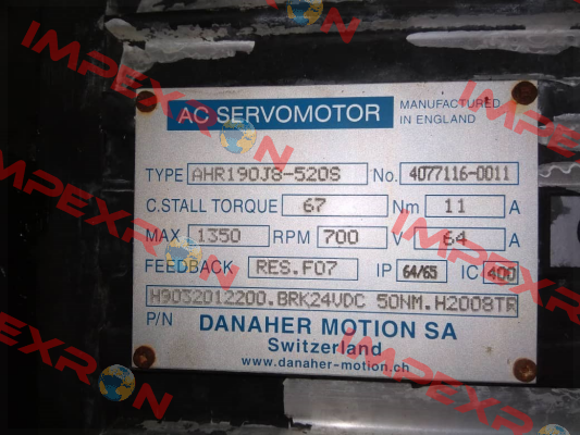 AHR190J8 - 520S Danaher Motion