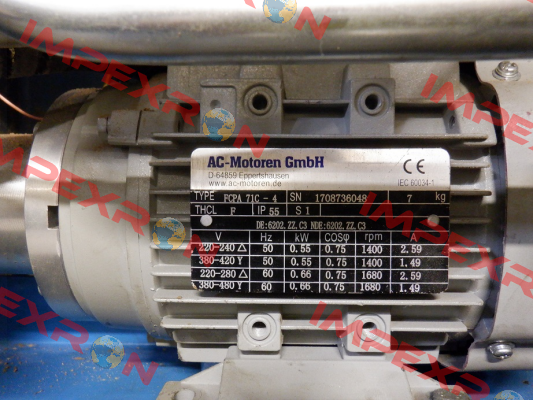 Typ: 3SIE 80-4A / B5 Flansch AC Motoren