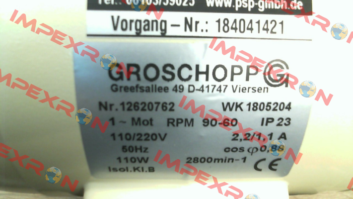 VE31-D-L-25-S i= 10:1, WK 1805204 Groschopp